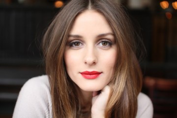 Olivia Palermo in red lipstick